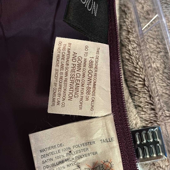 Embroidered Purple Satin Camisole By Impressions Xs - Picture 6 of 12